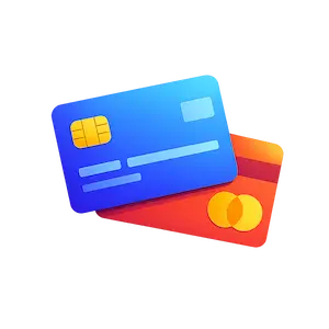Debit and credit cards