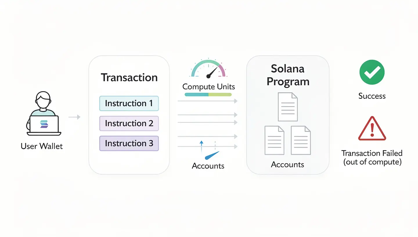 How a Solana program processes a transaction