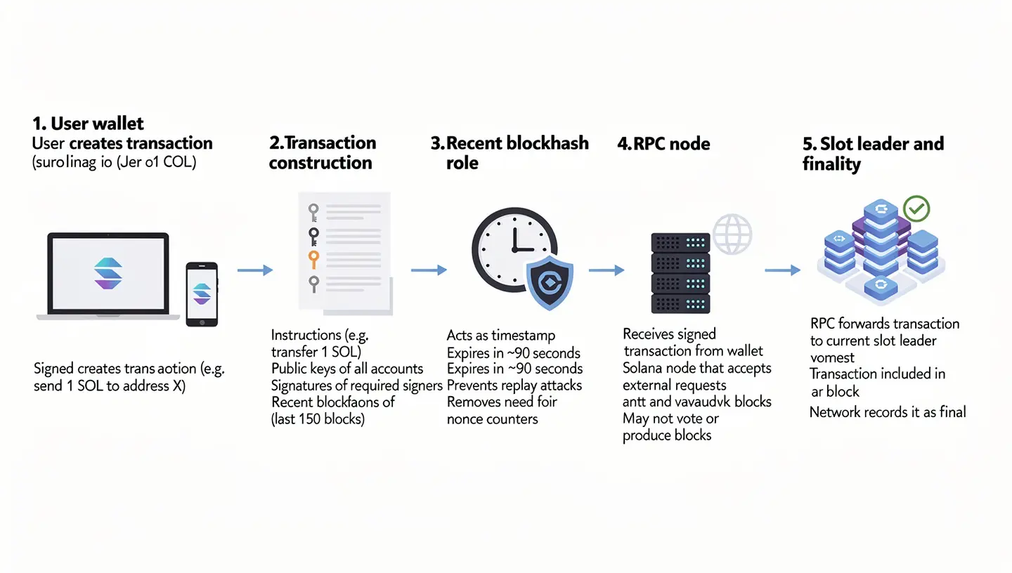 How a Solana transaction actually works
