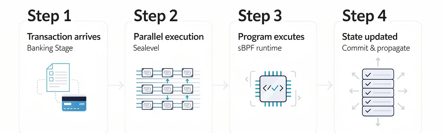 How the SVM processes a transaction step by step