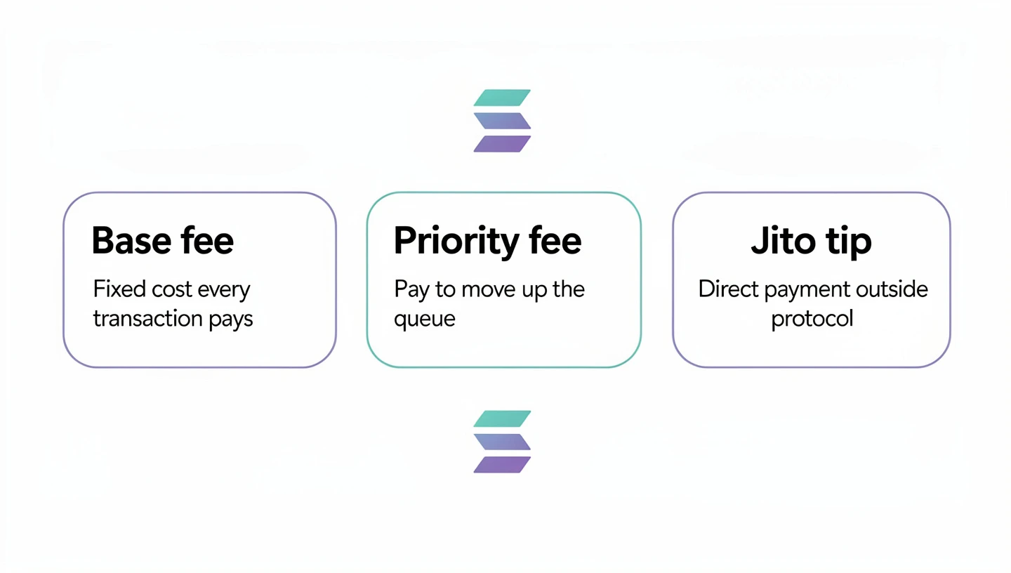 The three fees on Solana