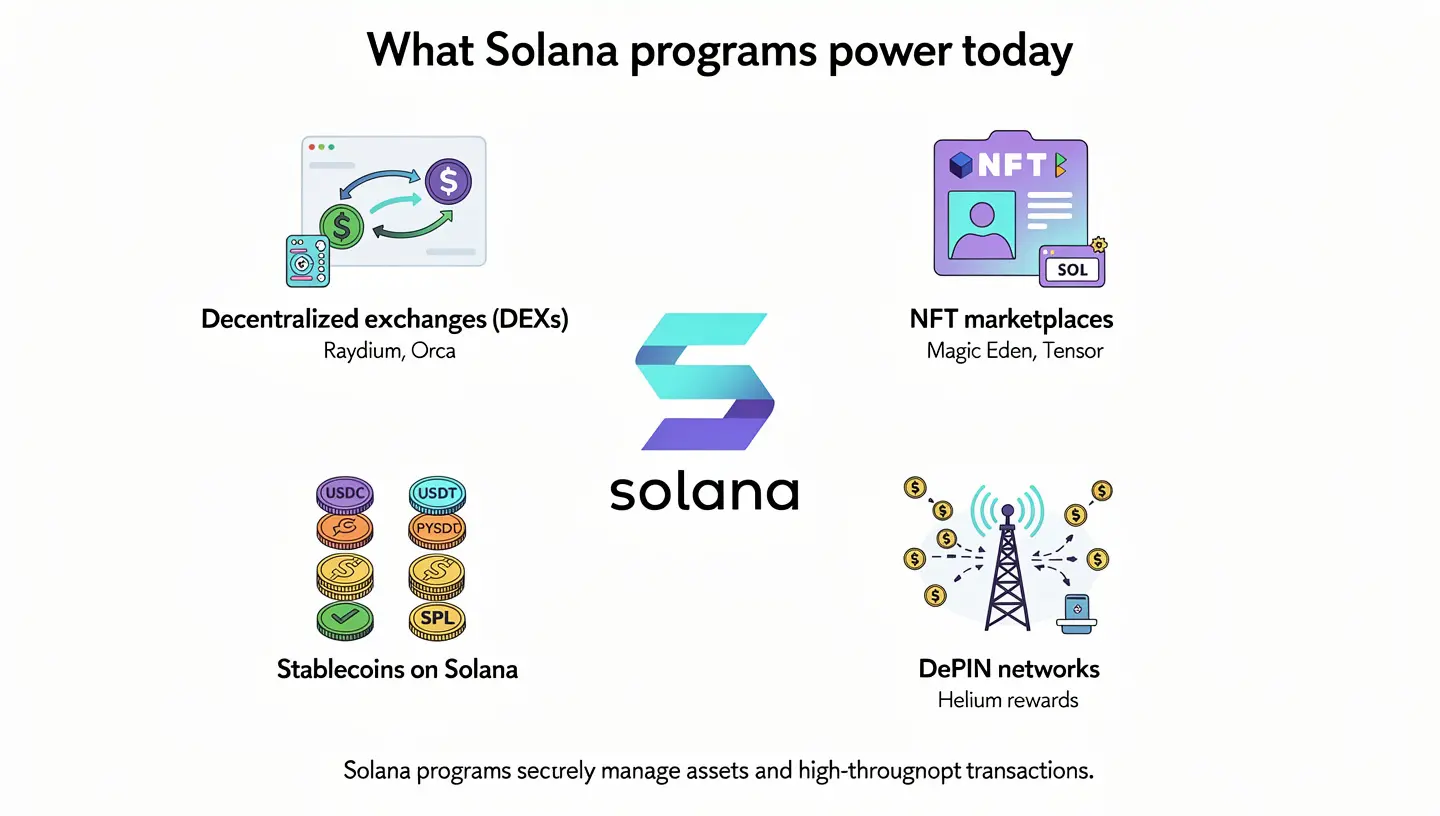 What Solana programs power today