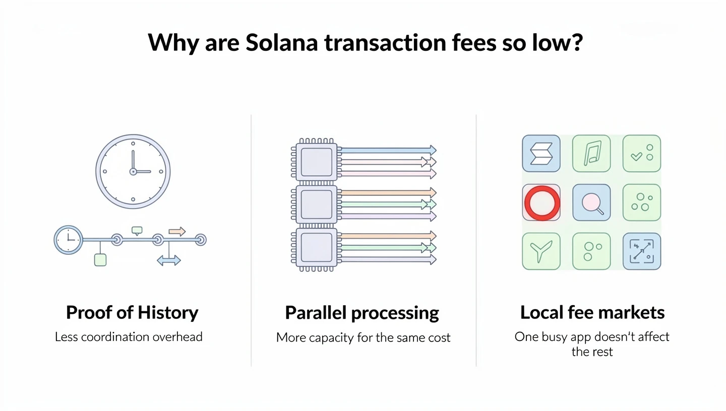 Why are Solana transaction fees so low