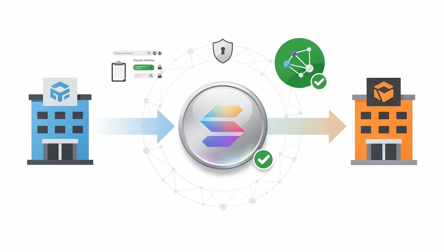 How to transfer SOL between two exchanges