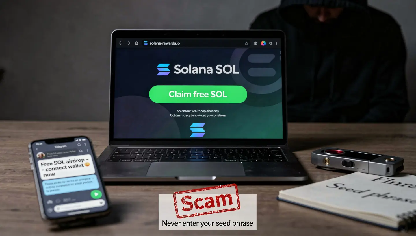 Giveaway and Airdrop Scams on Solana
