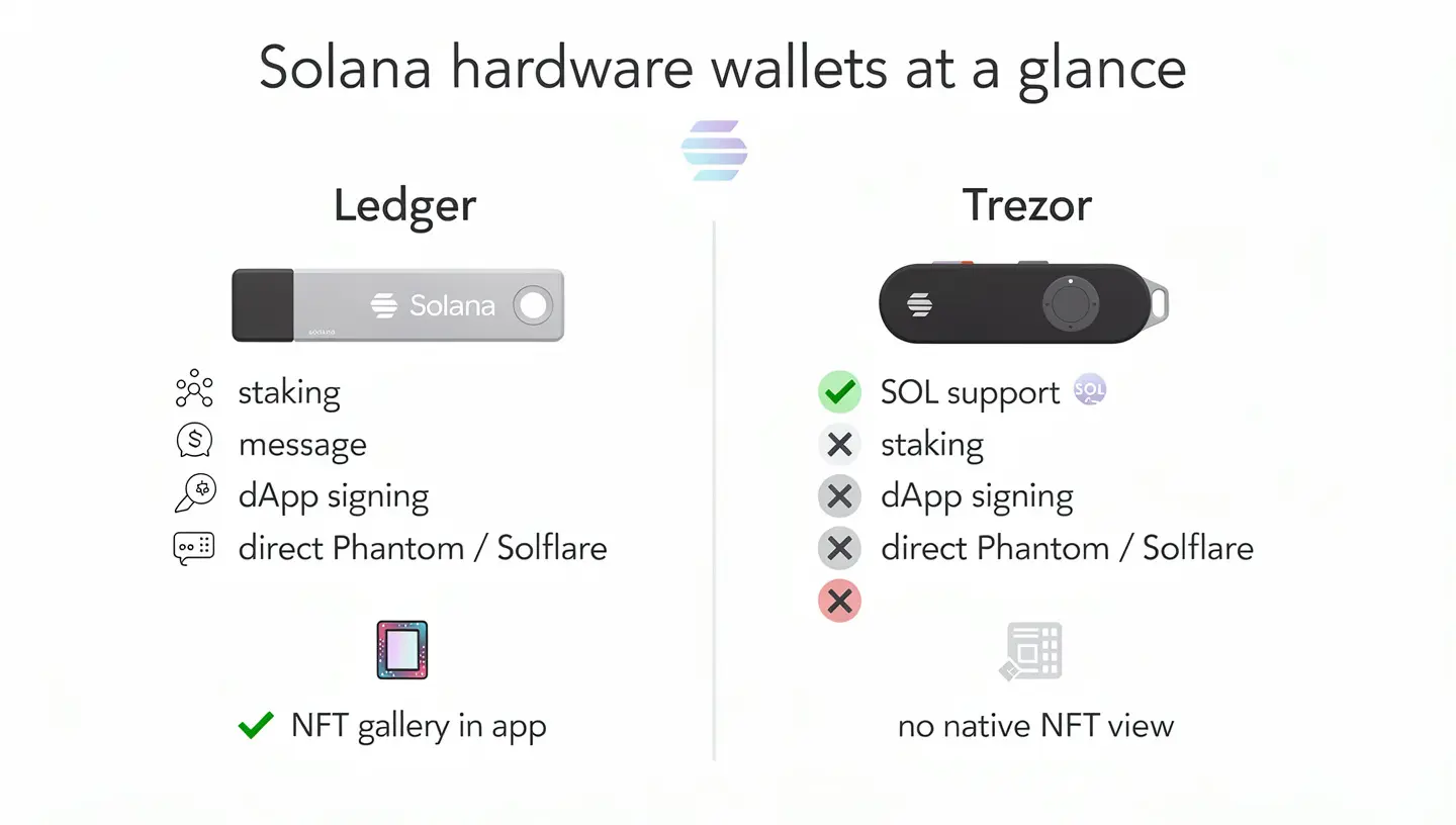 Ledger vs Trezor