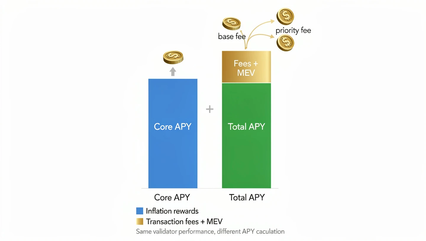 Core APY vs Total APY