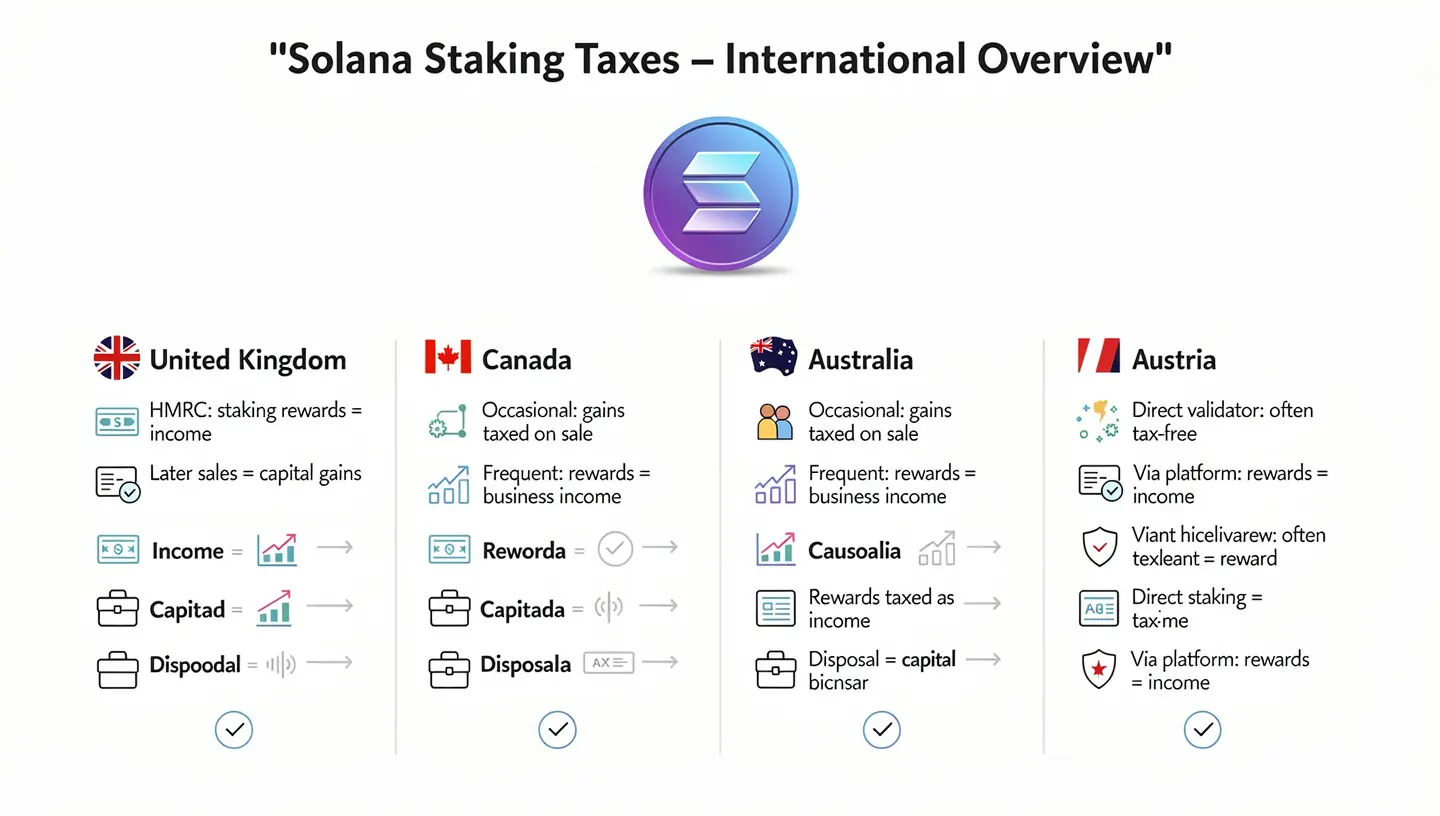 How Solana Staking Taxes Work Outside the United States