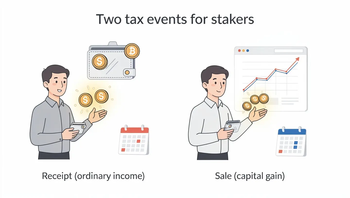 The Two Tax Events Every Staker Should Understand